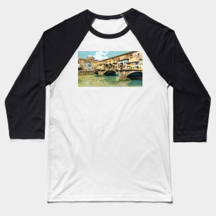 The Ponte Vecchio in Florence, Italy Baseball T-Shirt